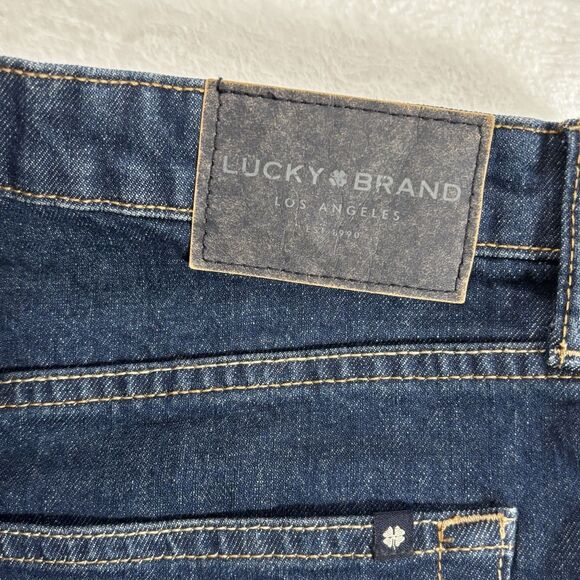 Lucky Brand Women's Blue Lucky Pins Jean Short W/Exposed Fly  Buttons 4/27 Dark - Picture 7 of 13